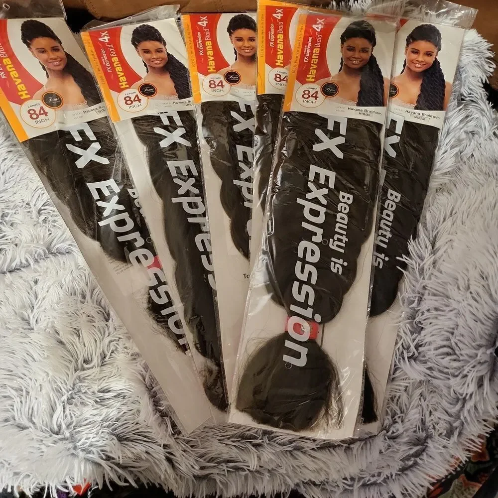 6 packs of 84 inch FX expression HAVANA braid(PP) 4X color M1B/30